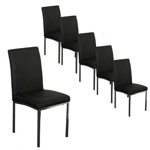 By Designs Lucio Faux Leather Dining, Faux Leather Dining Chairs Set Of 6