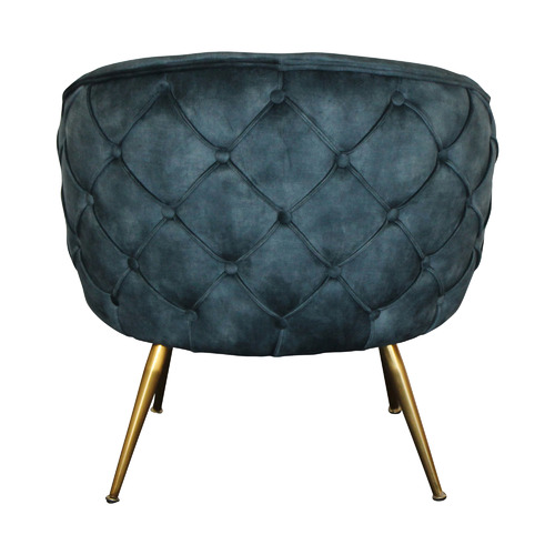 gold tufted accent chair