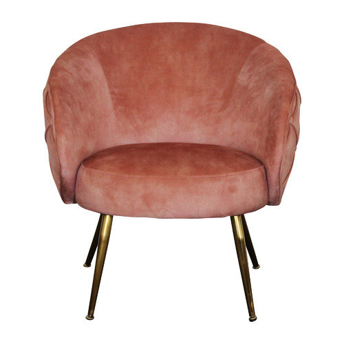 gold tufted accent chair