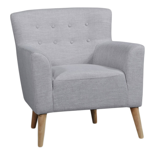 button tufted armchair