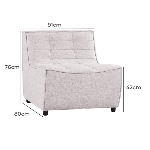 Domus Armless Lounge Chair