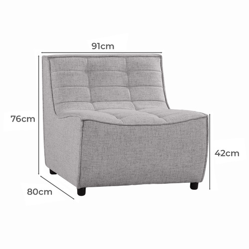 Domus Armless Lounge Chair