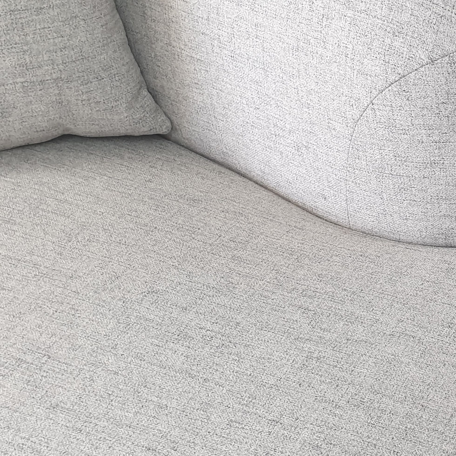Grey Huck Upholstered Sofa