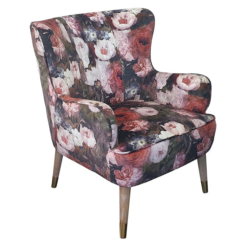 Flora Velvet Armchair