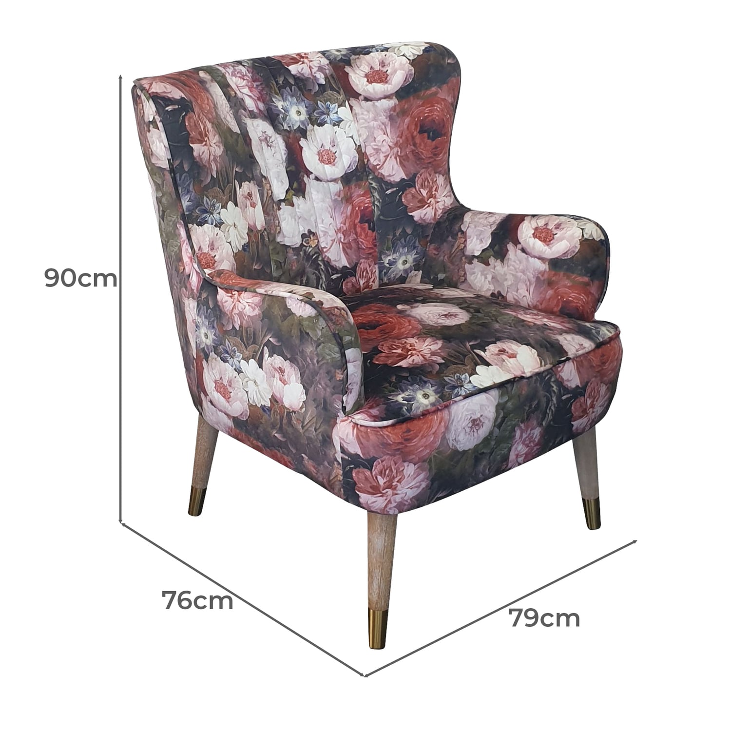 Flora Velvet Armchair
