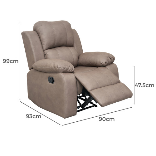 Rivoire Manual Recliner Sofa