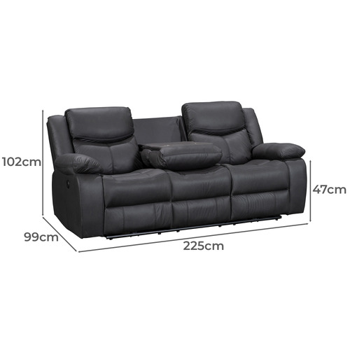 Perlman 3 Seater Electric Recliner Sofa