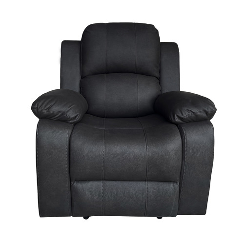 Black Riego Manual Recliner Armchair | Temple & Webster