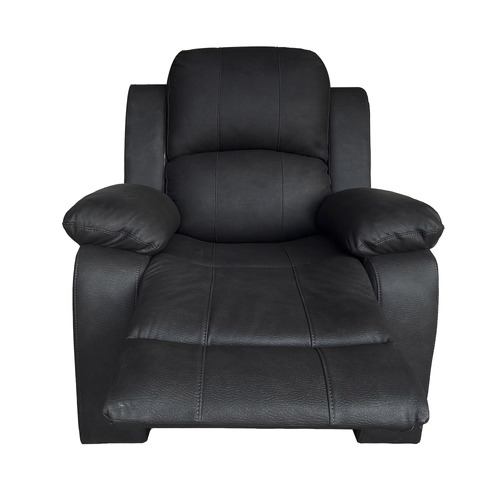 Black Riego Manual Recliner Armchair | Temple & Webster