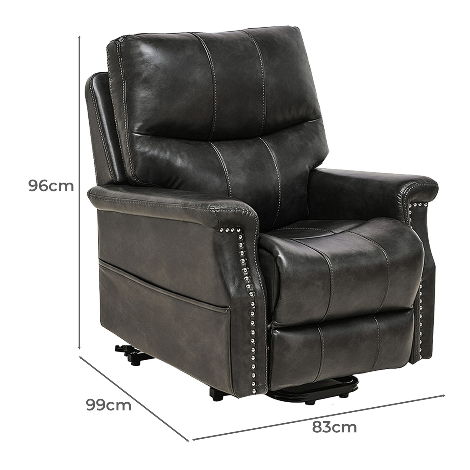 Caleb Faux Leather Power Lift Recliner Chair