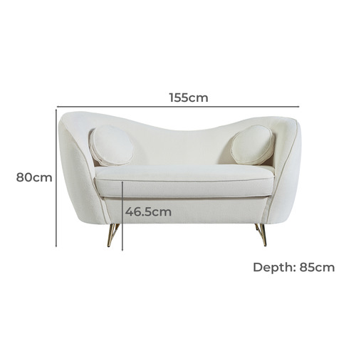 Glover 2 Seater Boucle Sofa