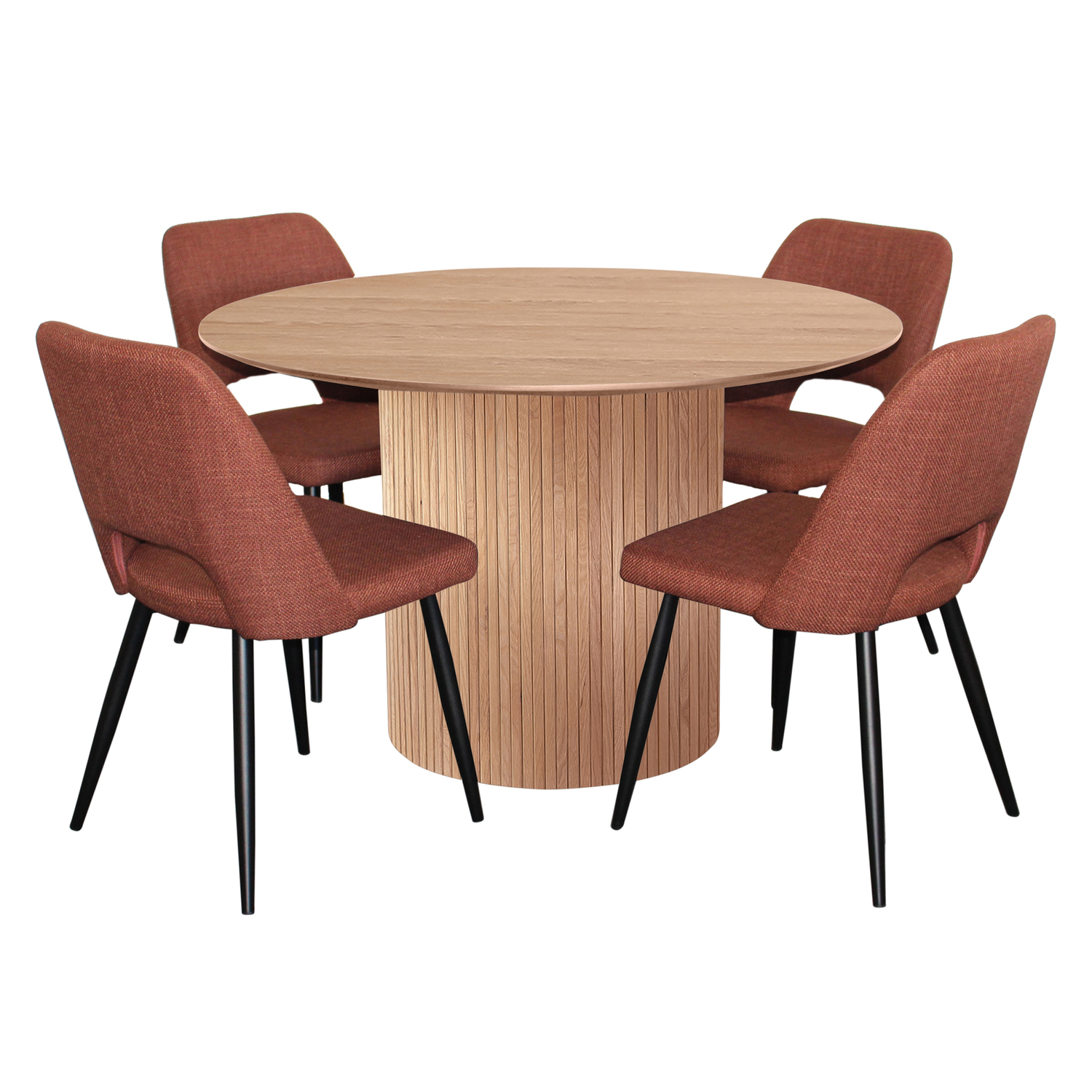 4 Seater Natural Richdale Dining Table & Chair Set