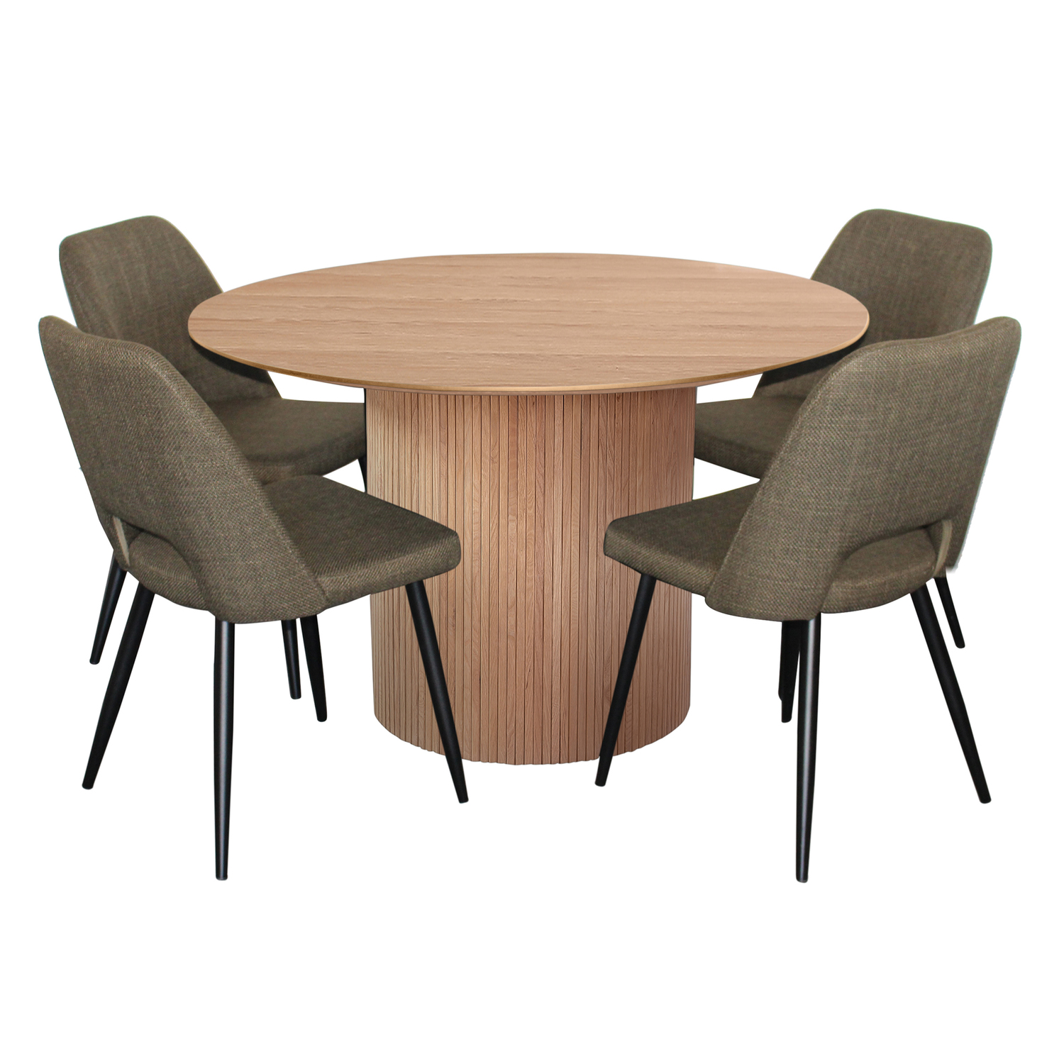4 Seater Natural Richdale Dining Table & Chair Set