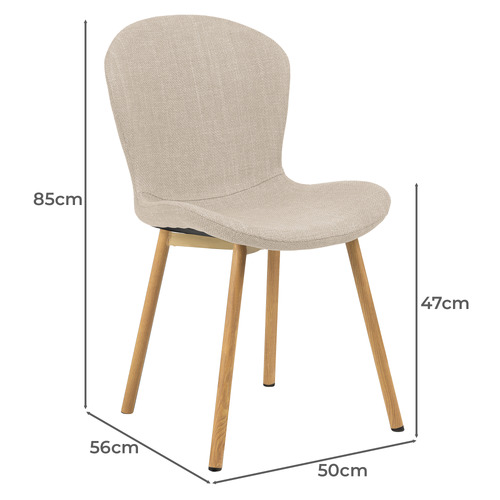 6 Seater Houlton Natural Dining Table & Chair Set