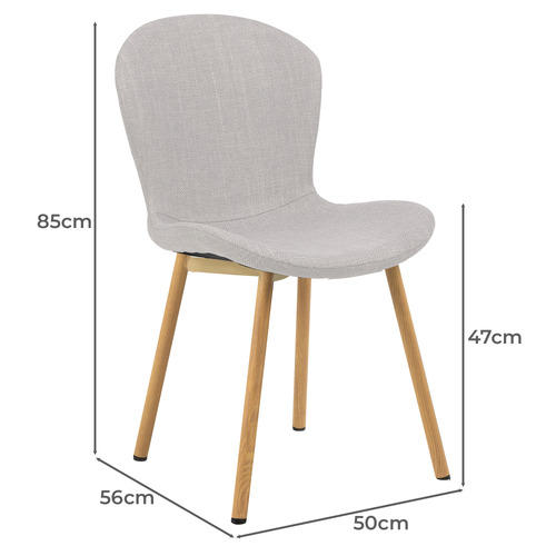 6 Seater Houlton Natural Dining Table & Chair Set