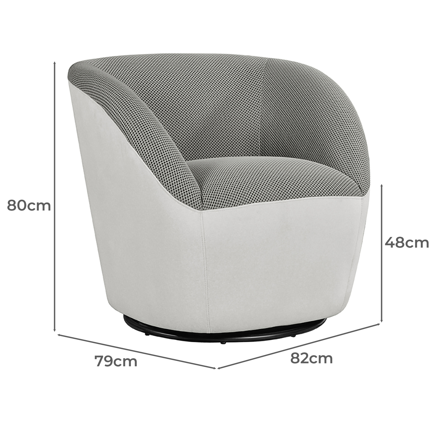Baris Upholstered Swivel Chair