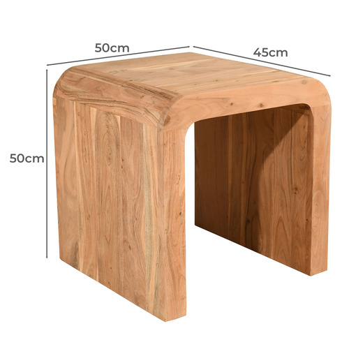 Armel Mango Wood Side Table