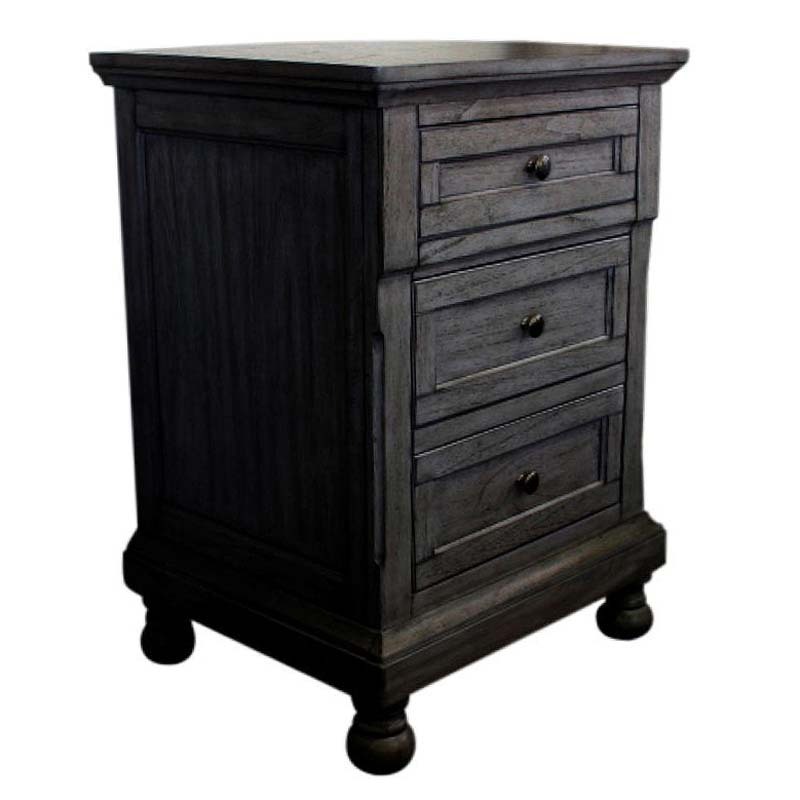 Amadis Mindi Wood Bedside Table
