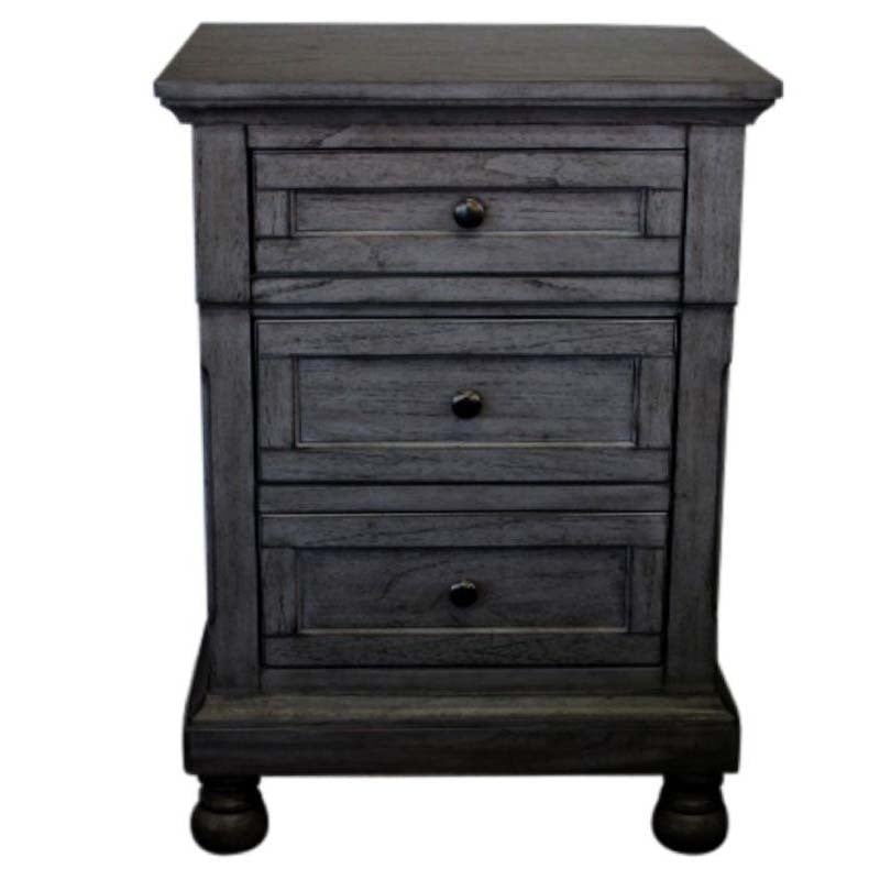 Amadis Mindi Wood Bedside Table