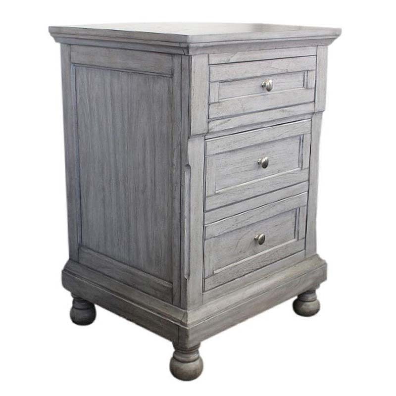 Amadis Mindi Wood Bedside Table