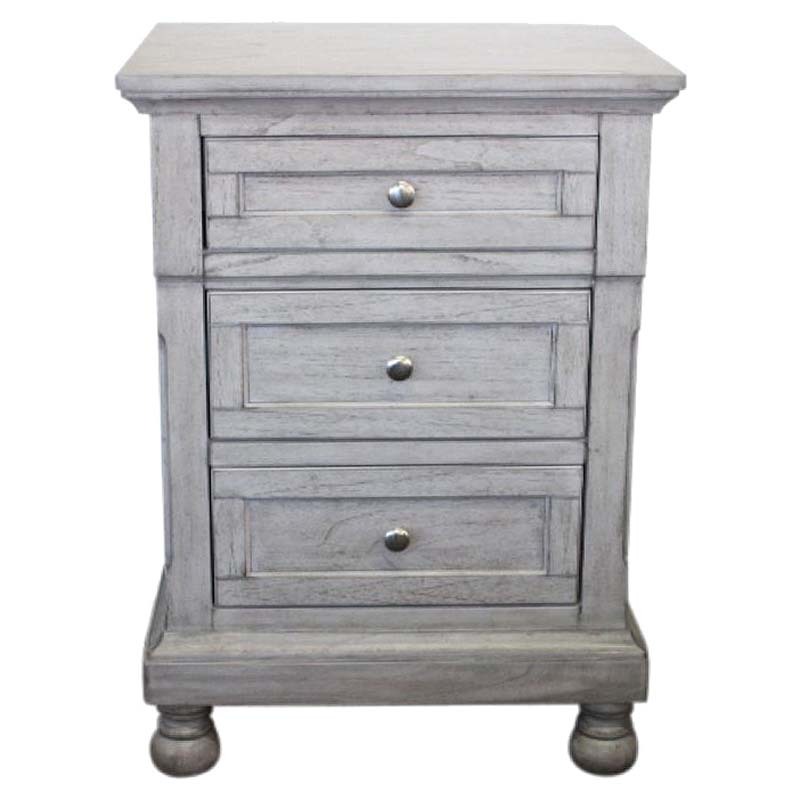 Amadis Mindi Wood Bedside Table