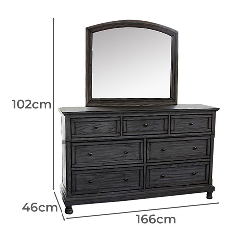 Amadis Mindi Wood Dressing Table