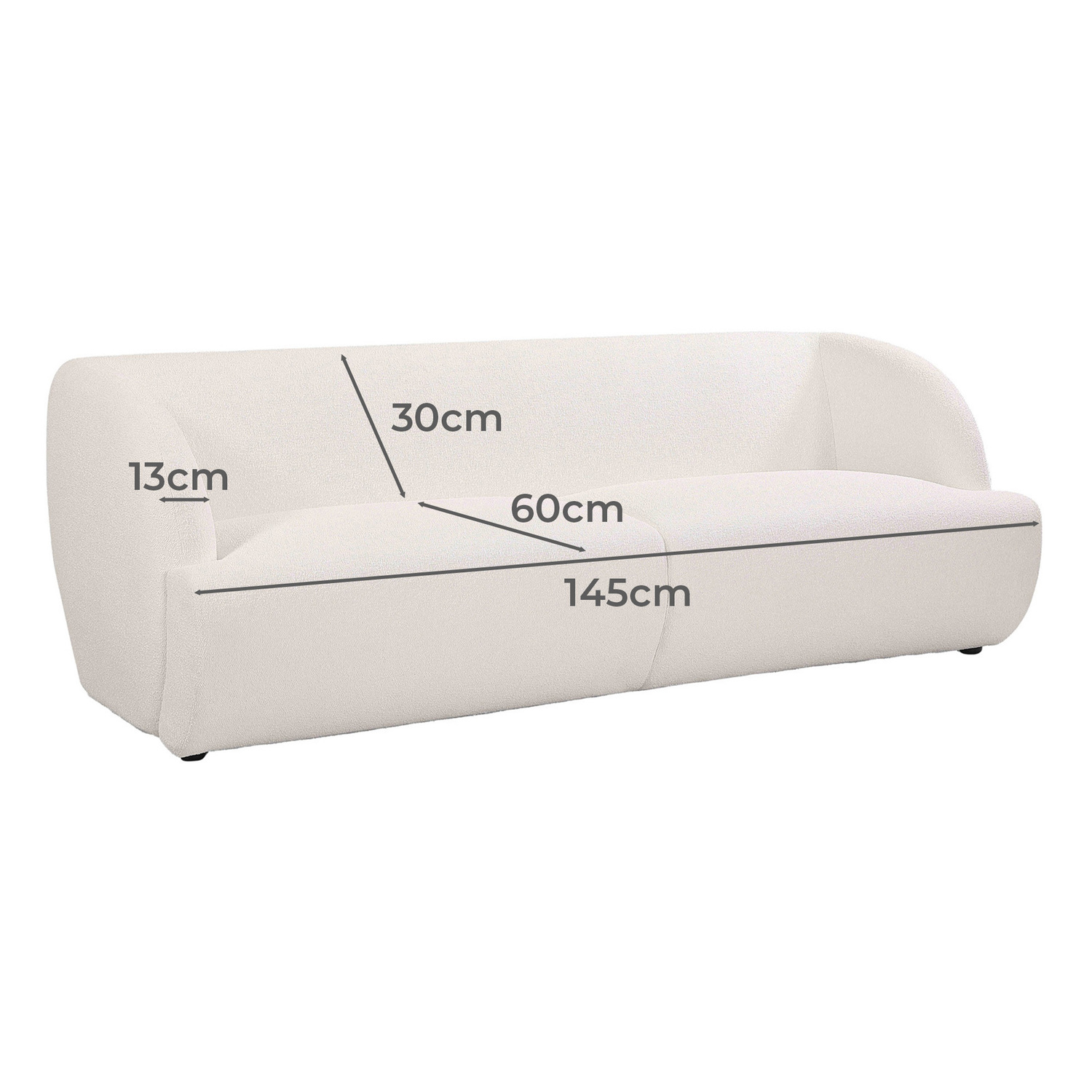 Soledad 2 Seater Boucle Sofa