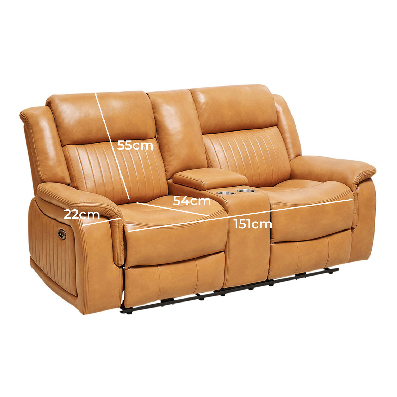 Marciela 2 Seater Electric Recliner Sofa