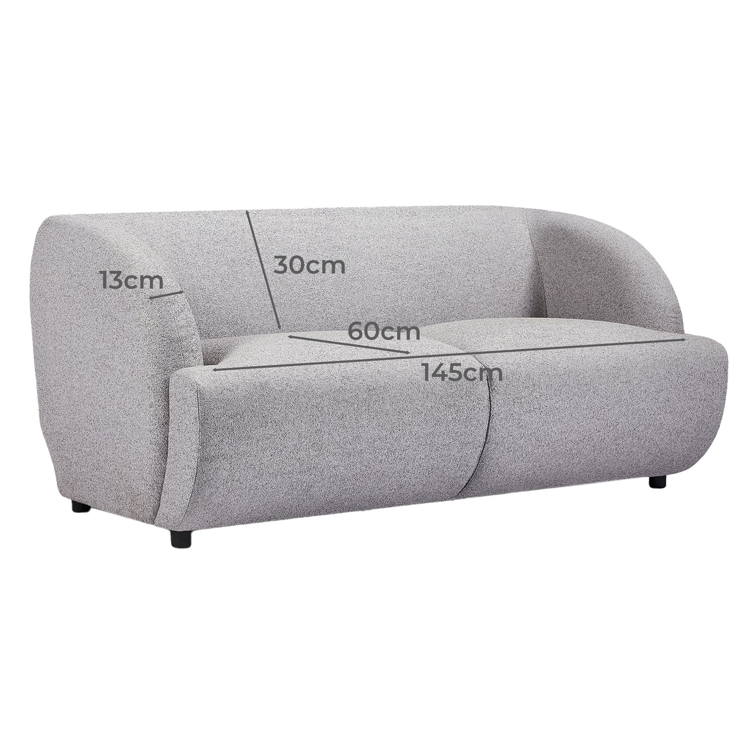 Christiane 2 Seater Boucle Sofa