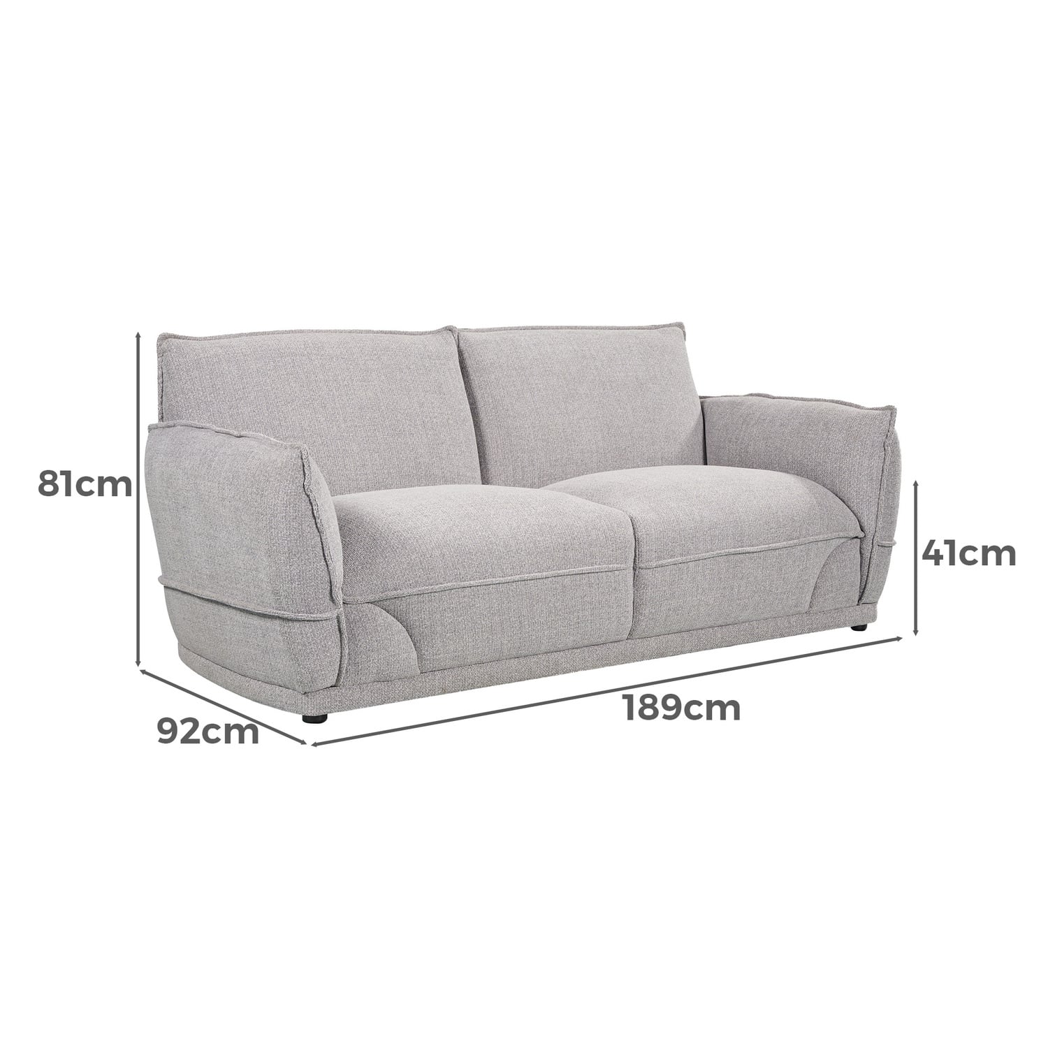 Lionnel 2 Seater Upholstered Sofa