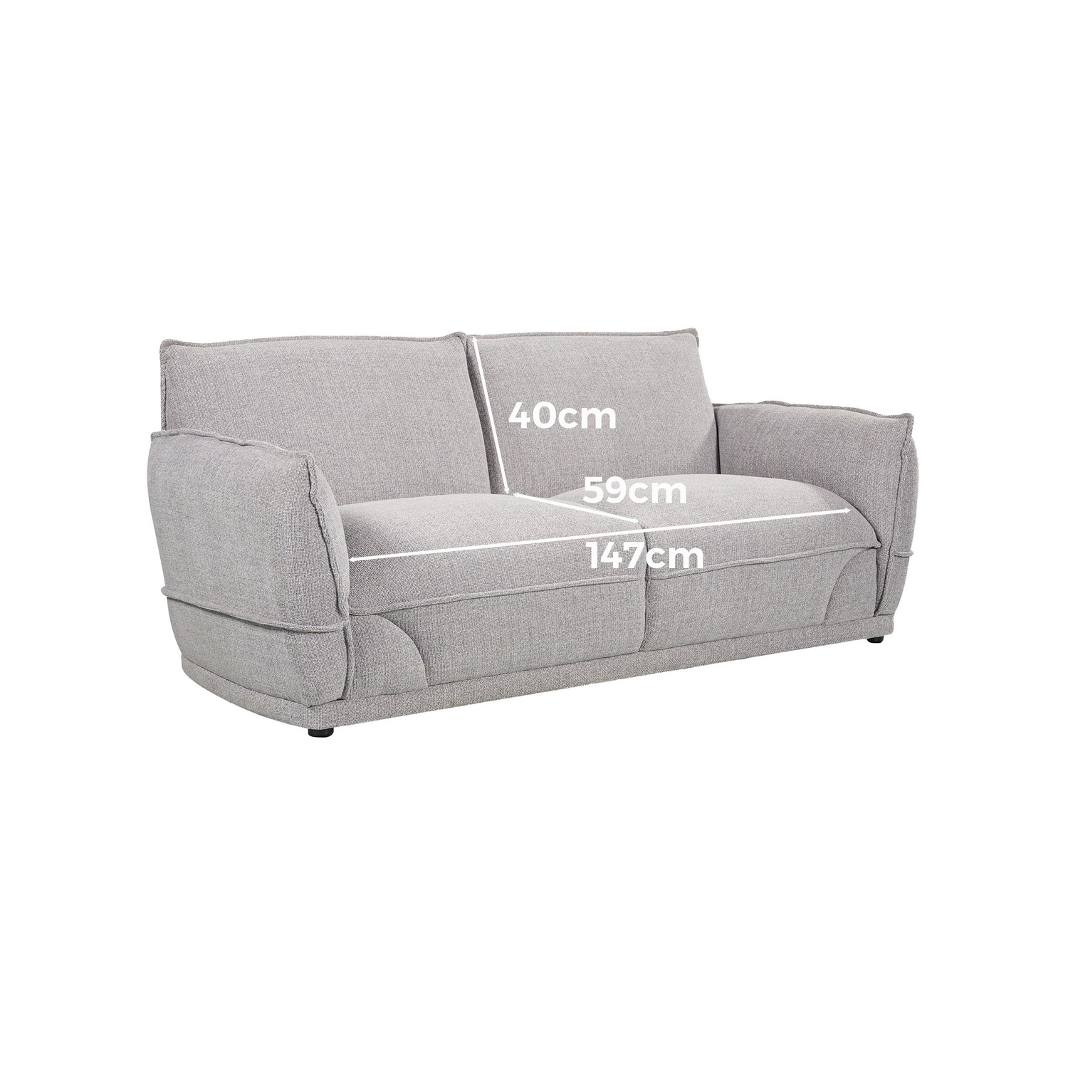 Lionnel 2 Seater Upholstered Sofa