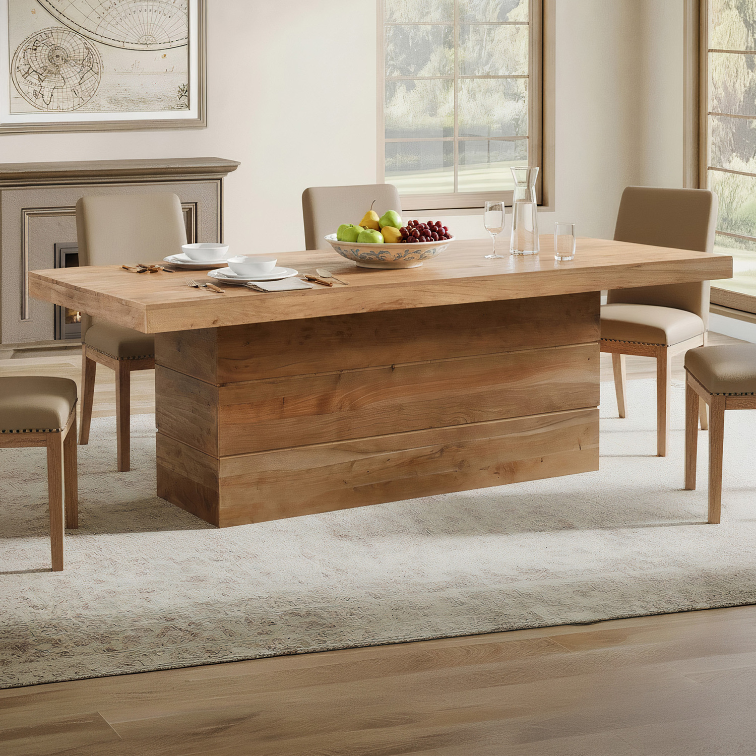 Stuart Acacia Wood Dining Table