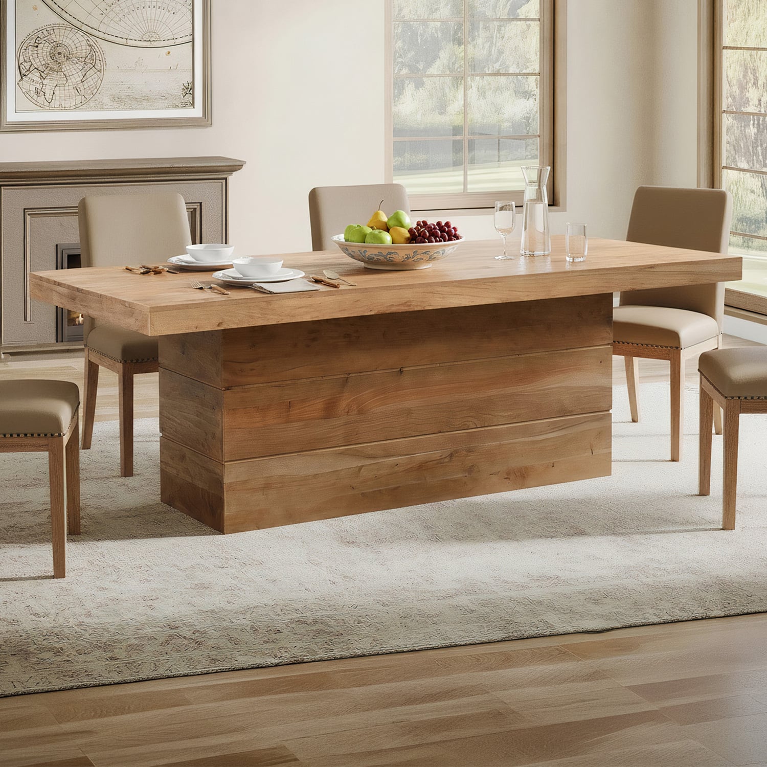 Stuart Acacia Wood Dining Table