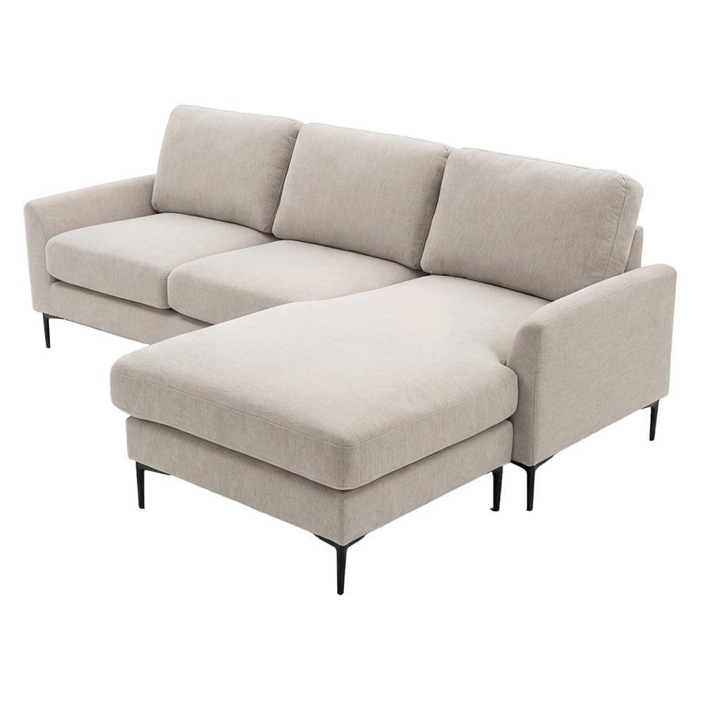 Bryn 3 Seater Upholstered Sofa with Reversible Chaise