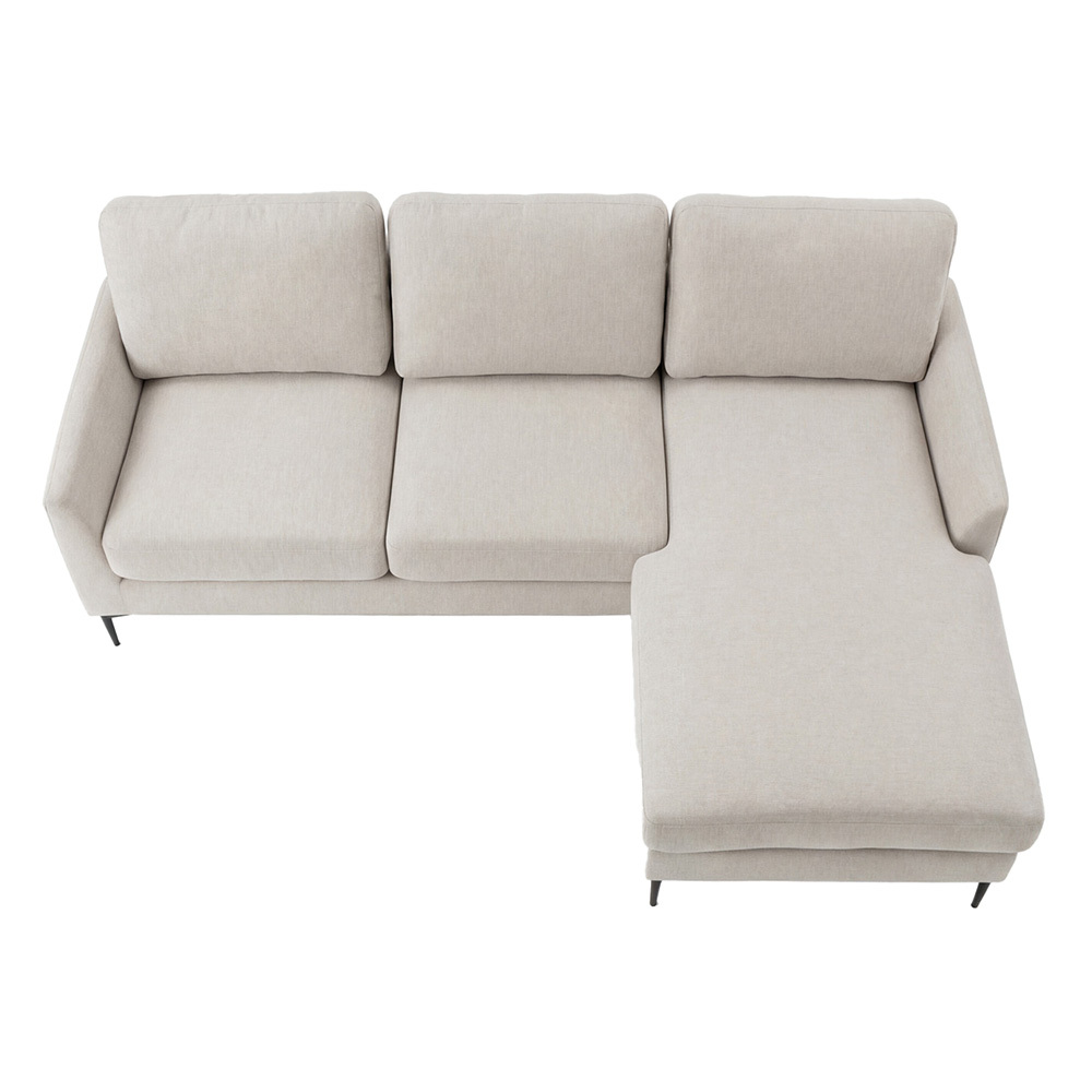 Bryn 3 Seater Upholstered Sofa with Reversible Chaise