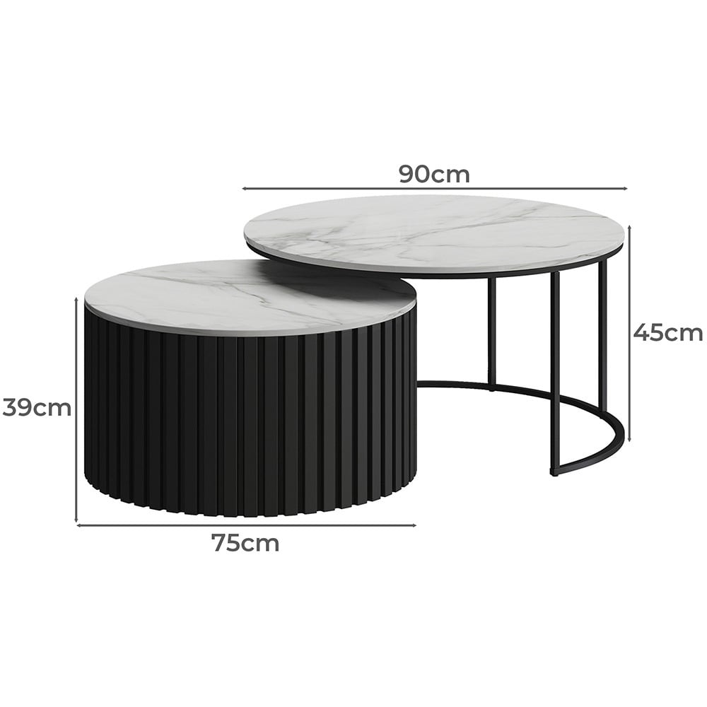 2 Piece Maureen Nesting Coffee Table Set