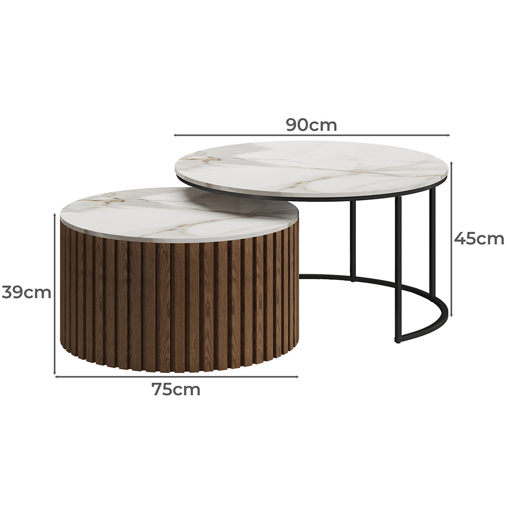 2 Piece Maureen Nesting Coffee Table Set