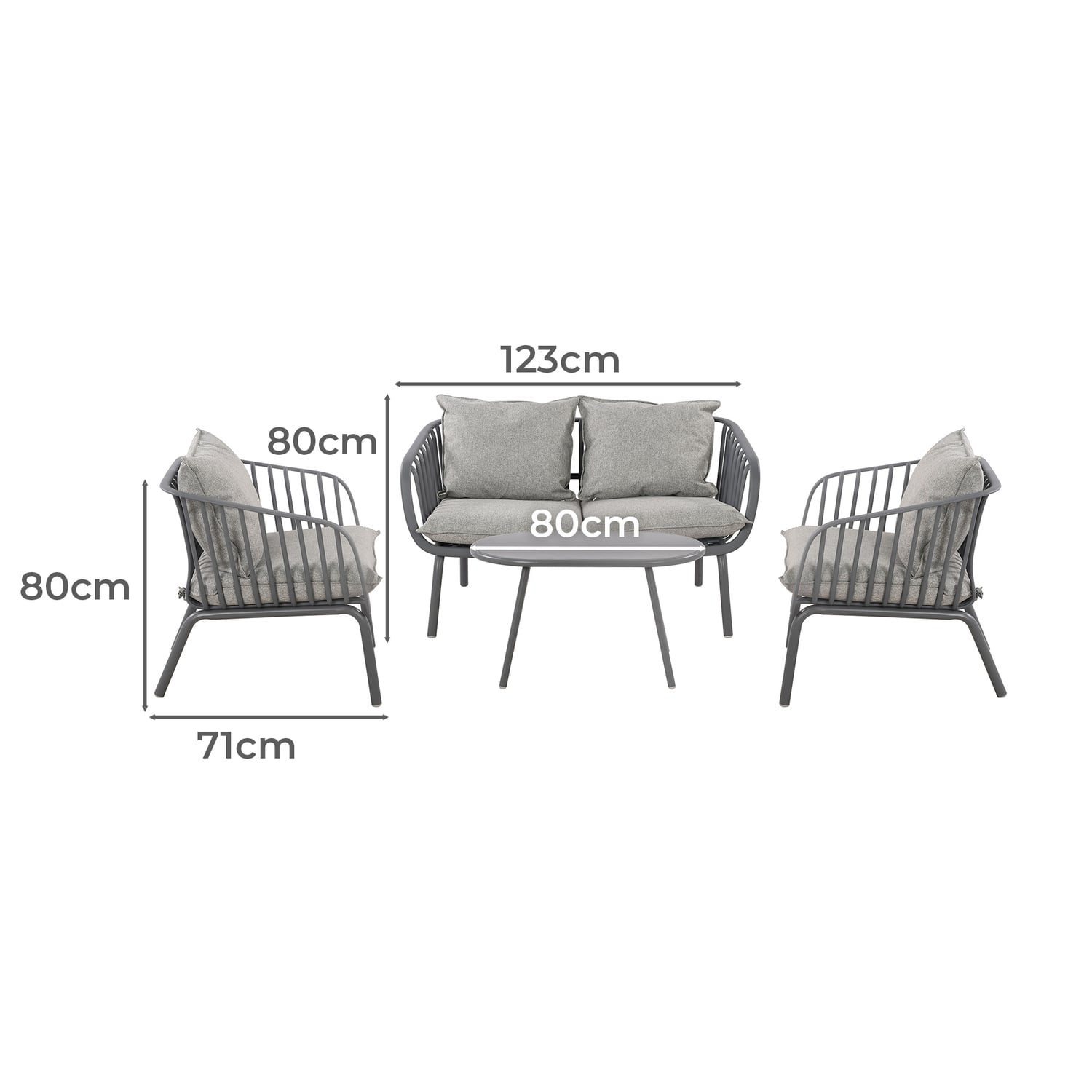 5 Seater Kyran Outdoor Lounge Set