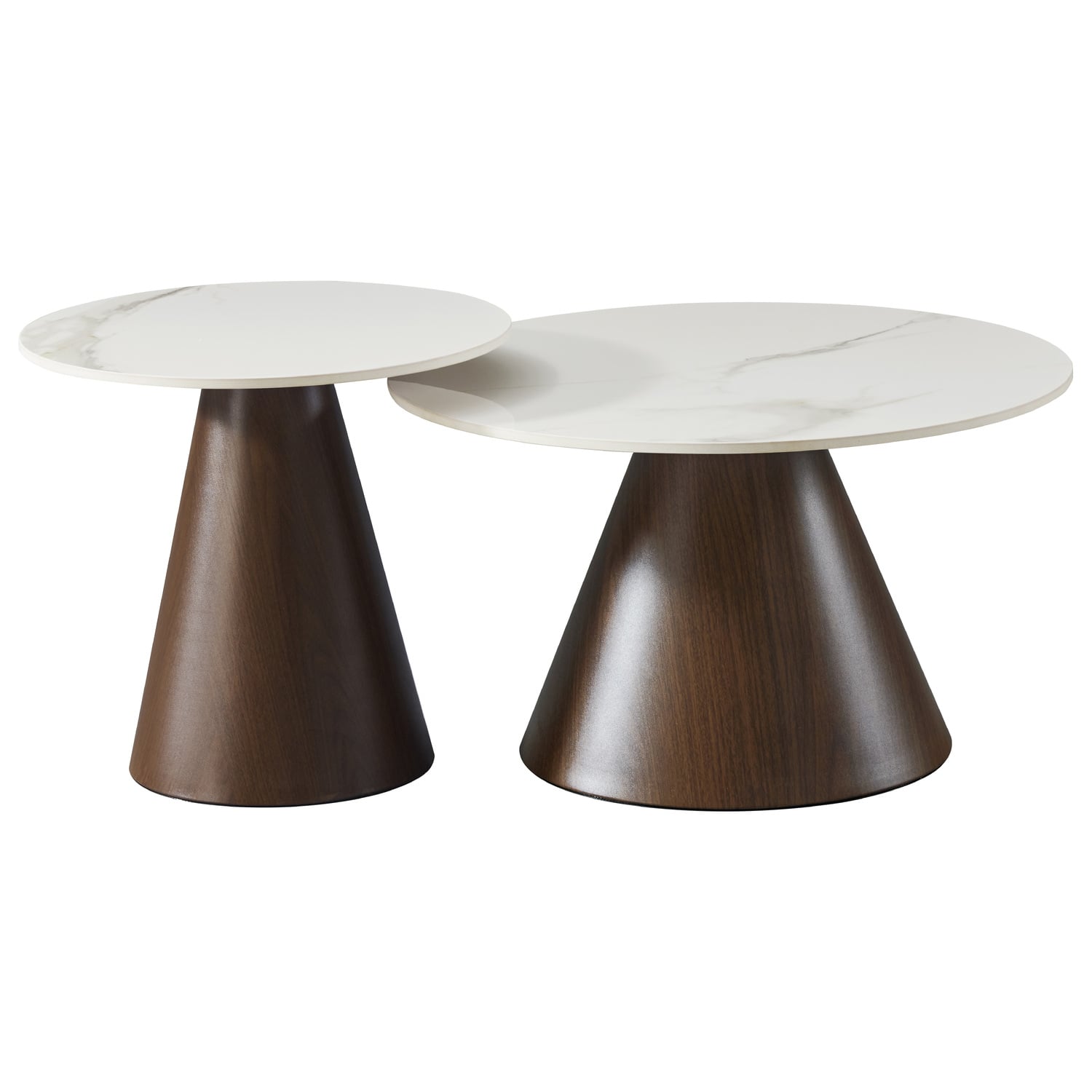 2 Piece Belinda Round Nesting Coffee Table Set