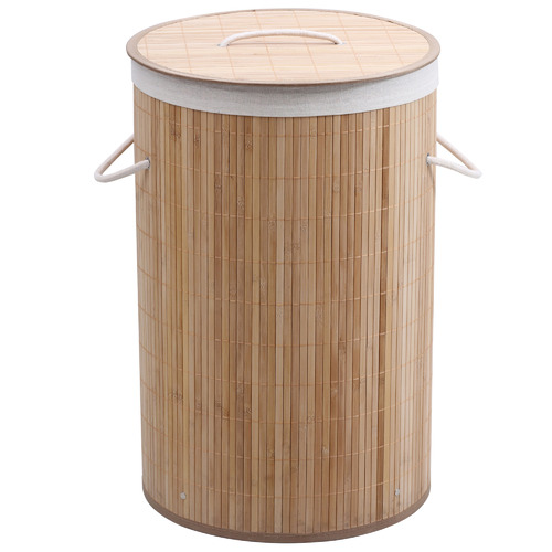 bamboo laundry basket