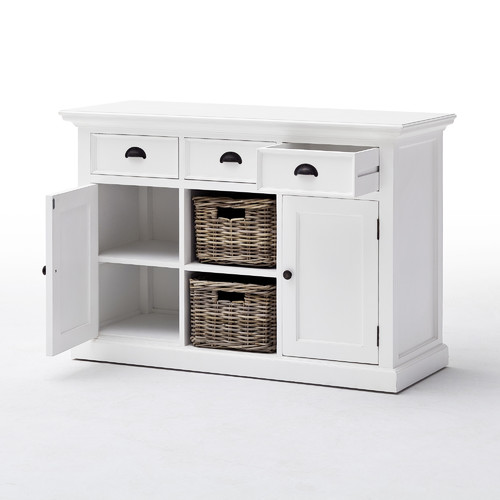 White-Coastal-Buffet-with-Baskets-B129-B129rt