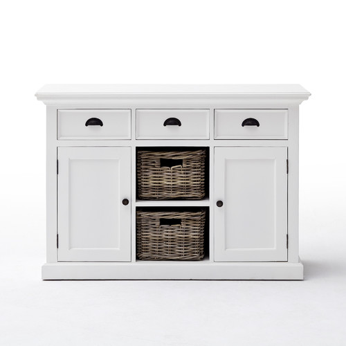 White-Coastal-Buffet-with-Baskets-B129-B129rt