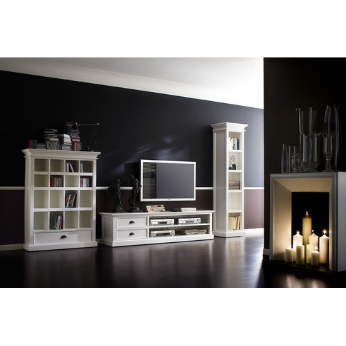 White Coastal Lowline TV Unit Temple & ster