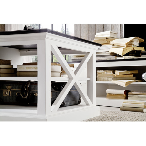 Coastal Coffee Table in White Temple & ster