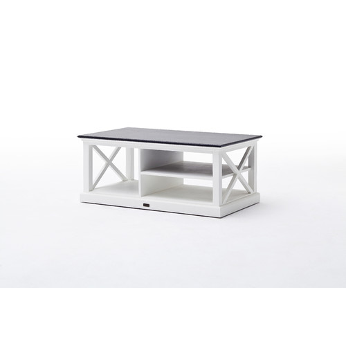 Coastal Coffee Table in White Temple & ster
