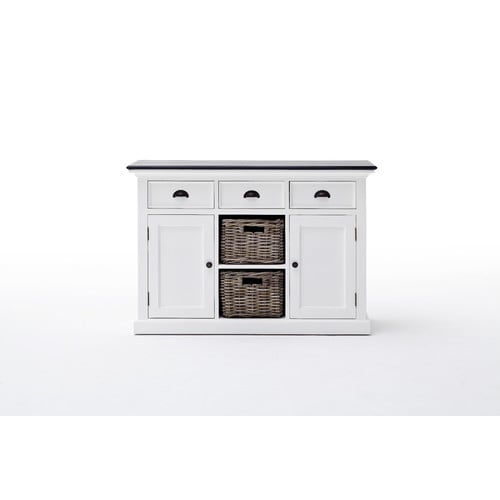 White-Coastal-Buffet-with-Baskets-B129-B129rt