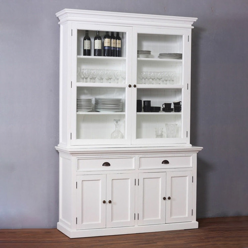 2 Drawer Buffet And Hutch, White Hutch Cabinet