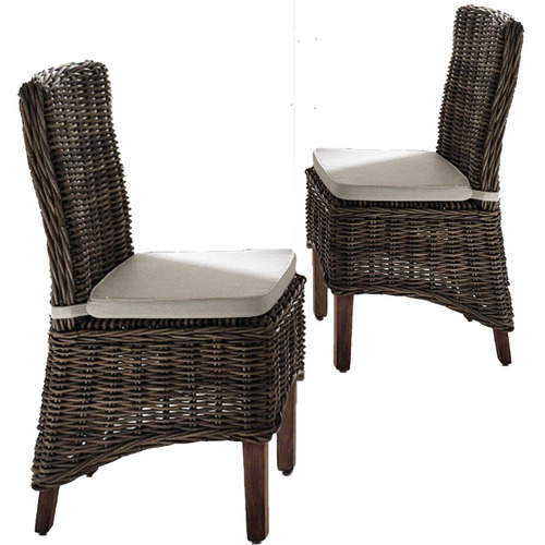 Balmoral Designs Halifax Morin Kubu Rattan Dining Chair with Cushion