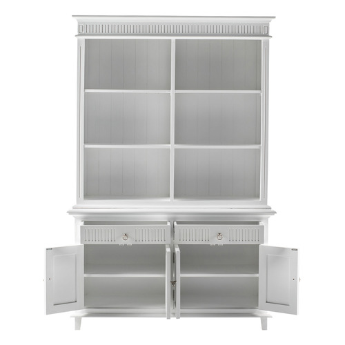 Lewis 4 Door 2 Drawer Buffet & 6 Shelf Hutch