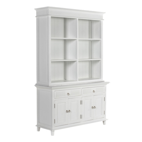 Lewis 4 Door 2 Drawer Buffet & 6 Shelf Hutch